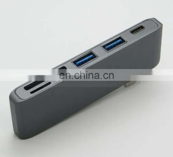 5 in 1 Type-C Hub USB 3.0 Combo Hub With USB-C Charging & Card Reader for MacBook photo-5