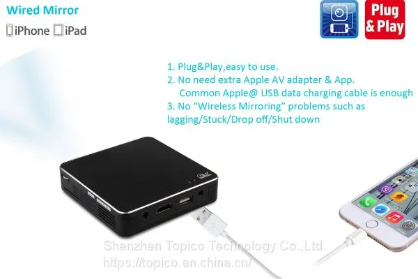 Plug&play DLP HDMI Portable HD Projector photo-3