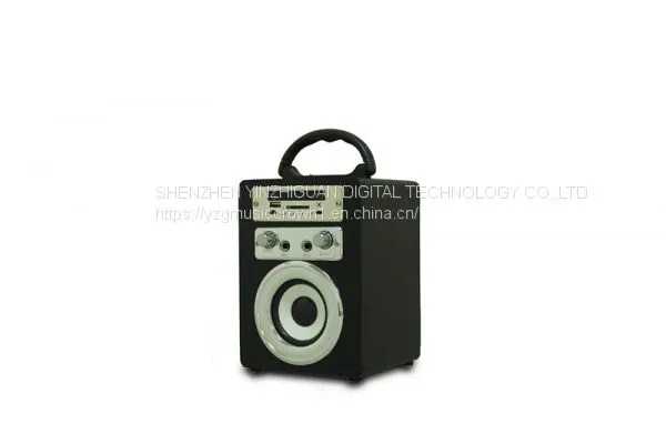 Wooden Portable Bluetooth Speaker With Karaoke and FM Function photo-4