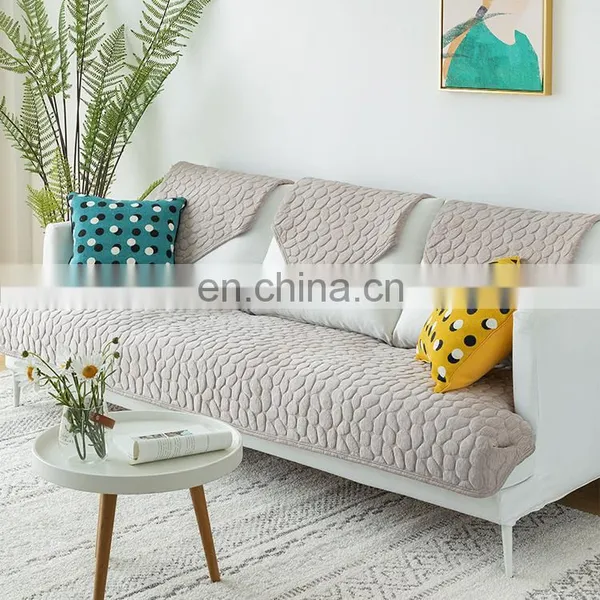 Wholesale 100% Polyester Couch Slip Cover Cobblestone Pattern Cool Feeling Sofa Couch Protection Sofa Cover photo-7