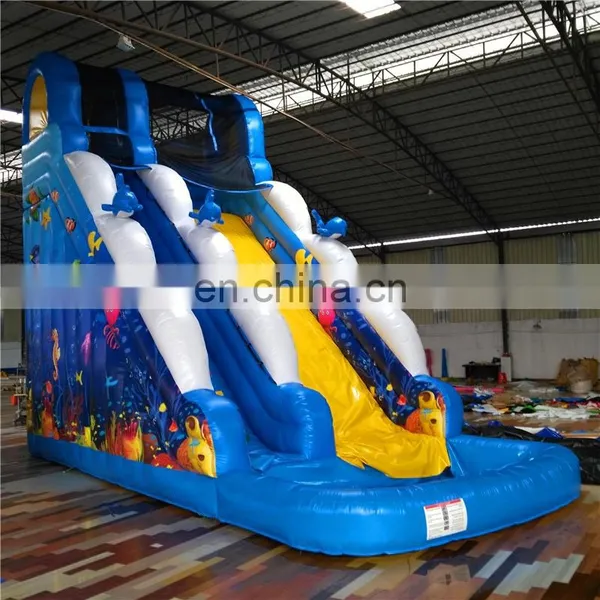 Children Jungle Forest Animal Cartoon Theme Slide / Inflatable Home Bounce House for Sale photo-6