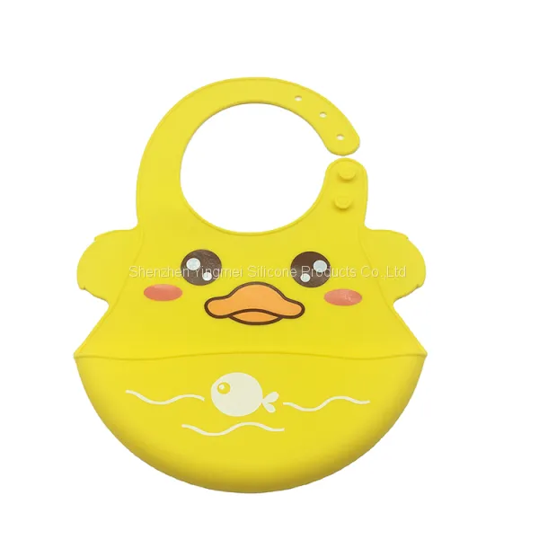 New Design Food Grade Soft Silicone Baby Bibs for Babies Easily Wipe Clean