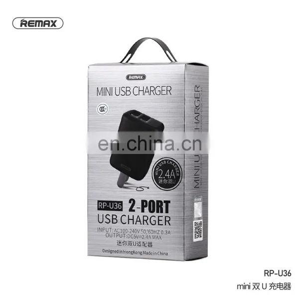 Remax RP-U36 Universal Charging Adapter 2USB 2.4A Mini USB Charger photo-7