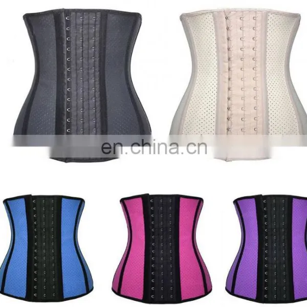 Coldker Women's Underbust Latex Sport Girdle Waist Trainer Corset 4 Boned Body Shaper photo-4