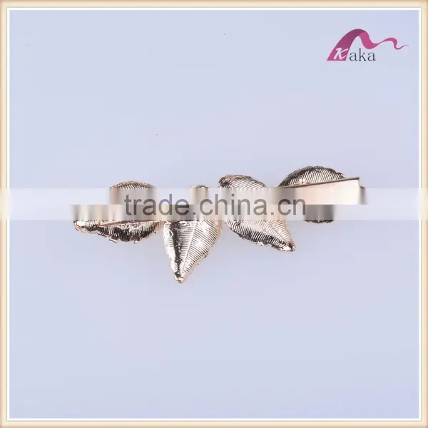 Wholesaler New Design Leaves Hair Pins Fashion Hair Accessories Pearls Decoration Hair Pins for Women photo-2