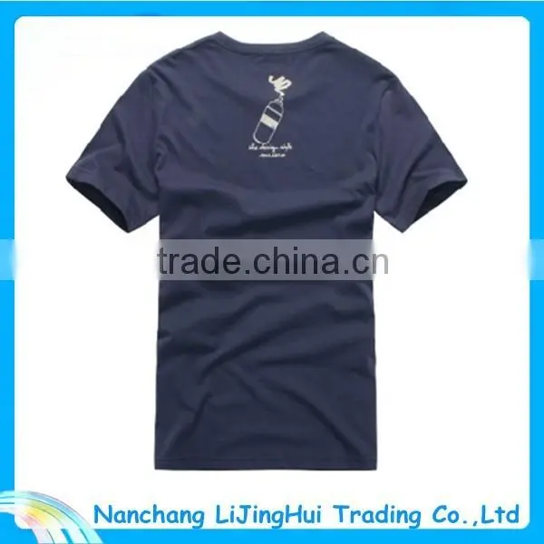 Top Quality Wholesale Cotton Plain Round Neck T-shirt photo-2