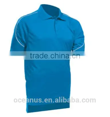 100% Poly Knit Mens S/S Polo Shirts With Piping photo-2