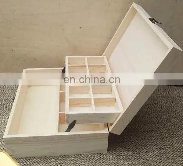 Custom Natural Wooden Tea Box With Glass Lid Accept Oem Odm Order photo-5