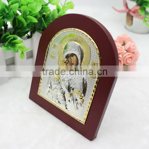 Virgin Mary Vladimir Silver Icon photo-2