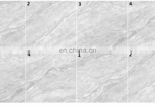 Infinite Continuous Pattern Elegant Grey Marble Thin Tiles, Marble Tiles For Wall and Floors JM88383D photo-2