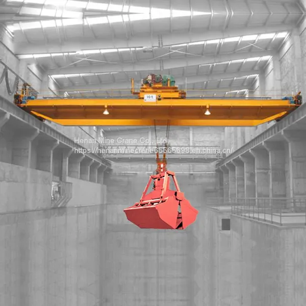 Span 31.5m IP54 5T A5~A7 QZ Double Girder Overhead Crane With Grab