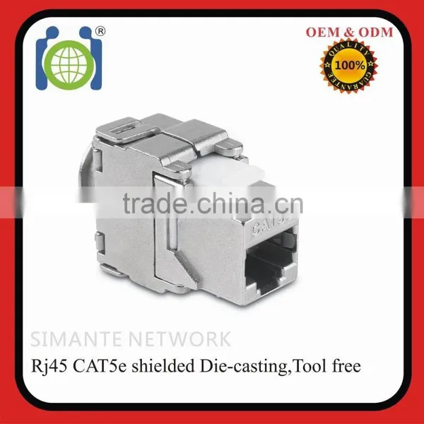 RJ45 CAT5E Tooless Shielded Keystone Jack photo-5