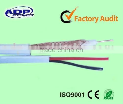 RG59 Coaxial Cable with two prower cable