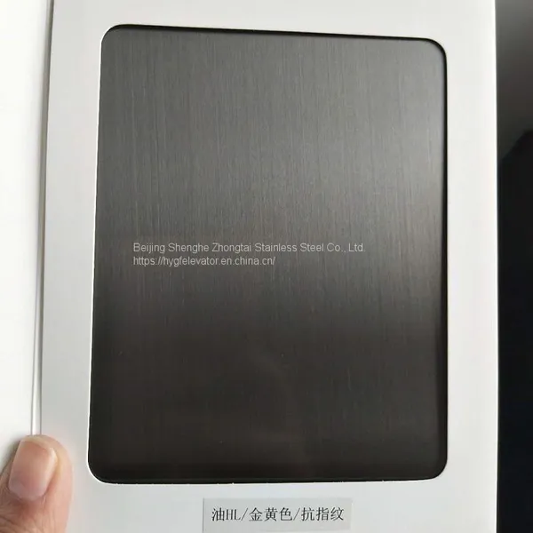 Hairline Black Finish Stainless Steel Black Stainless Hairline Elevator Decoration Stainless Steel Sheet photo-2