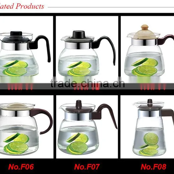 1.0 Liter Heat Resistant Glass Water Pot , up to EU Standard Kettle, Plastic Handle and Lid, Hot 2016 photo-5