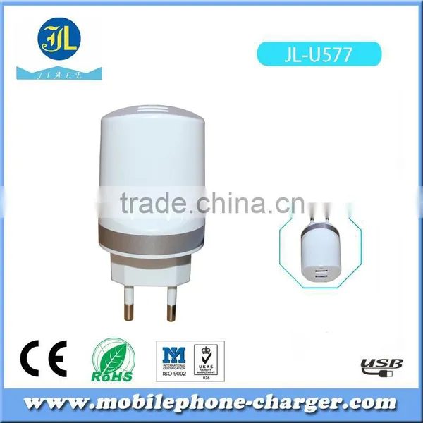 Universal Power Adapter Mobile Phone USB Travel Charger With 2 USB Port photo-6