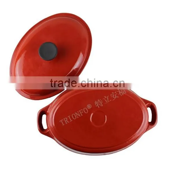 Non-stick Color Enameled Cast Iron Cookware TR1007 Set photo-2