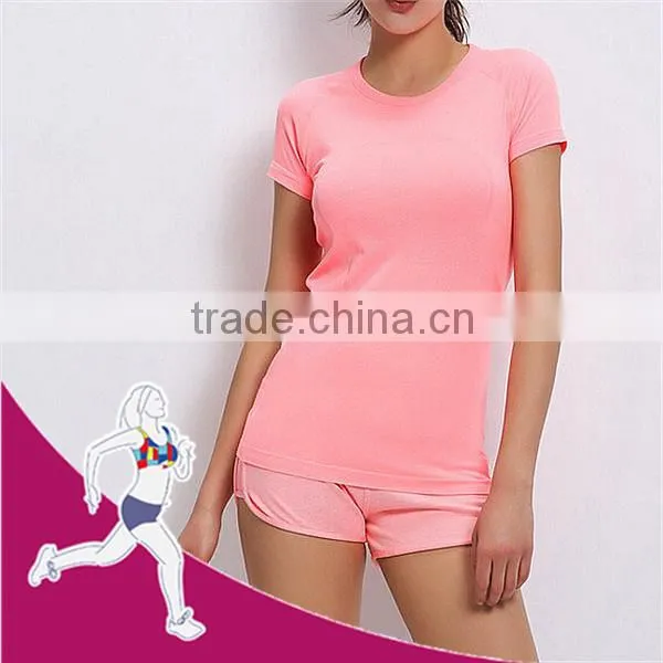 2016 Breathable Trainning Nude Pink t Shirt