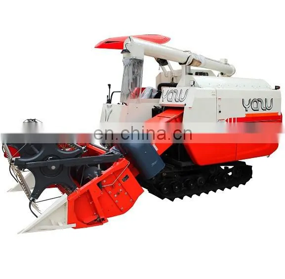 High Quality YAZU Harvetser Chinese Manufacturer Combine Harvester Similar Kubota DC70 With Lifting Chassis photo-2