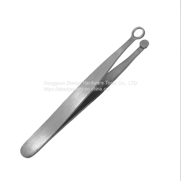 Annular Nose Pore Trimming Artifact Manual Stainless Steel Round Nose Hair Scissors Nose Hair Clip Forceps Men photo-2