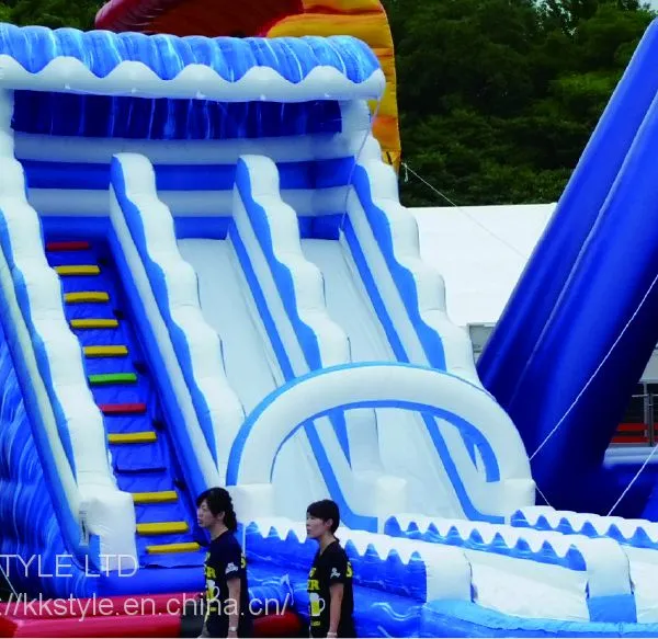 Inflatable Water Game With Water Slide Sea Park Commercial Park photo-2
