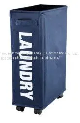Customizable Color Rectangular Laundry Hamper With Wheels Easy-to-Operate Polyester Design for Home Bathroom Packed in Carton photo-2