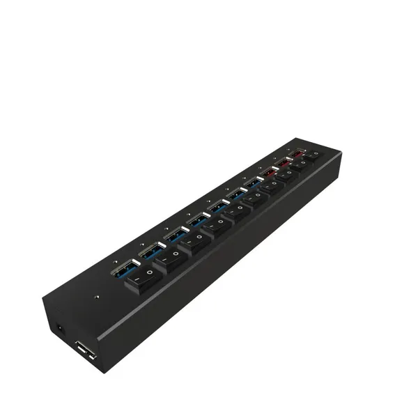 10Ports Data USB 3.0 HUB And 3 Port Fast Charger with 12V4A 7 ports USB 3.0 hub