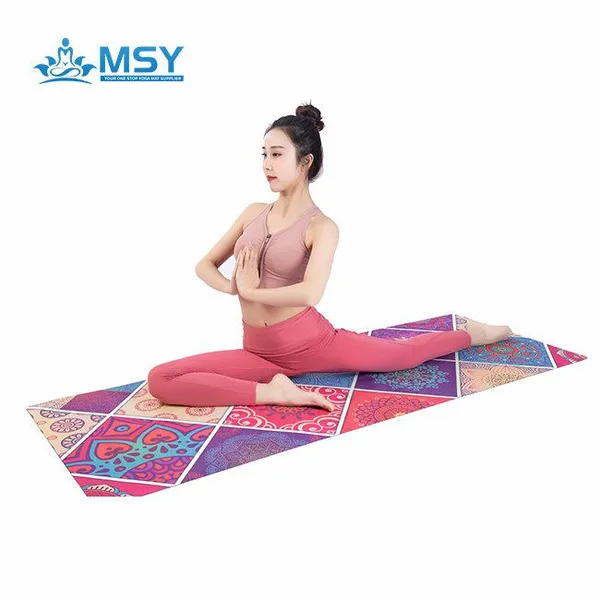 Anti-Slip Yoga Mat Towel With Microfiber Texture for Stable Yoga Workout