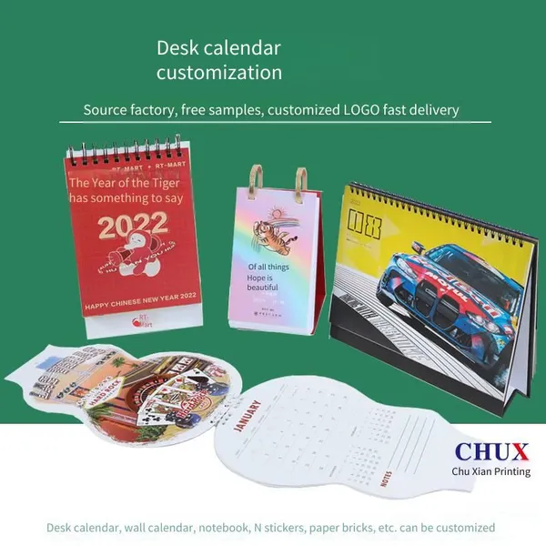 Creative Desk Calendar Printing Factory, Enterprise Promotion, Business Gift, Advertising Design, Ring - Bound Customization Factory photo-2