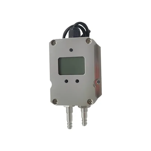 LCD Digital Display 4-20mA Output Wind Pressure Transmitter RS485 Micro Air Differential Pressure Sensor for fire suppression system