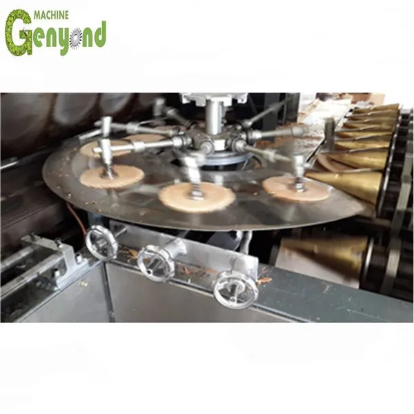 China Shanghai Factory Small Capacity Ice Cream Waffle Wafer Cone Maker Plant Making Processing Machine Production Line photo-4