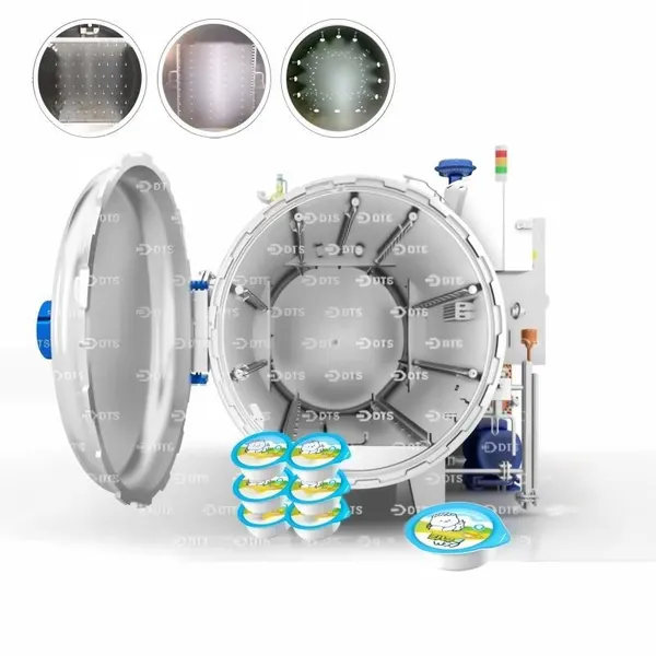 Water Spray Retort for PP Cup Pet Wet Food With Counter-Pressure System/Autoclav/