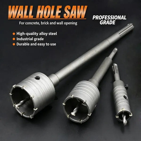 Concrete Wall Breaker Core Drill Bit for AC Installation & Reaming photo-4