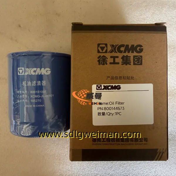 Original XCMG Oil filter 800144573 For ZL50GN Wheel Loader Engine Parts