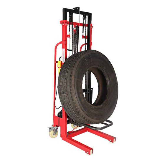 Power Stacker Tire Lifter Semi Electric Pallet Stacker