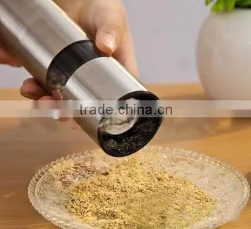 High Quality Double End Mill Salt and Pepper Grinder Brushed Tainless Steel Salt & Pepper Mill Set 2 in 1,manual Coffee Grinder photo-3