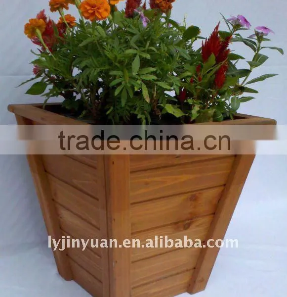 Tapered Wooden Planter