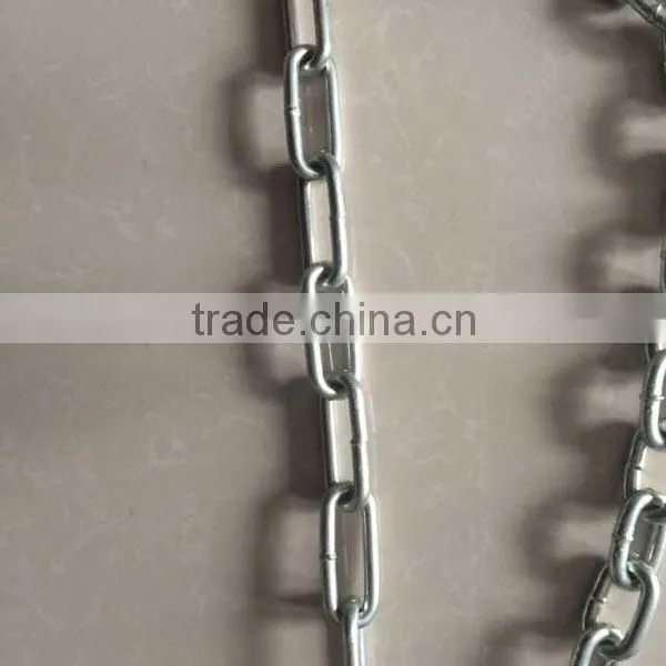 5mm Iron Hot Dipped Galvanized Long Marine Link Chain photo-2
