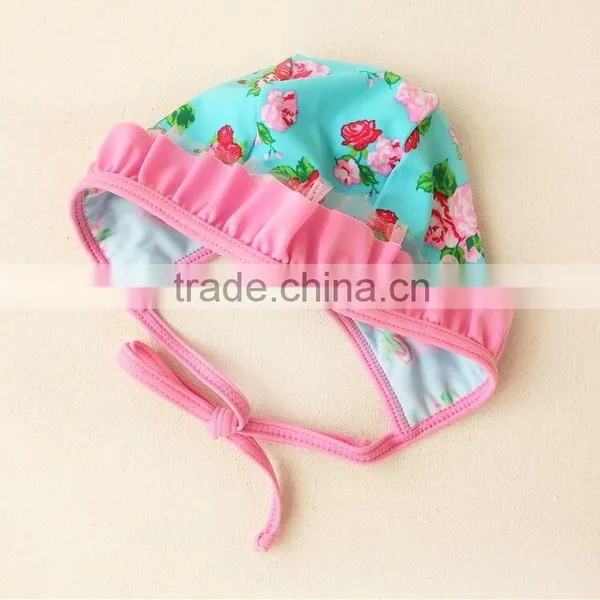 The New Item of Flowers Printed Baby Swimsuit With Laces Which is the Most Popular in 2015,girls Swimwear,kids Swimwears photo-4