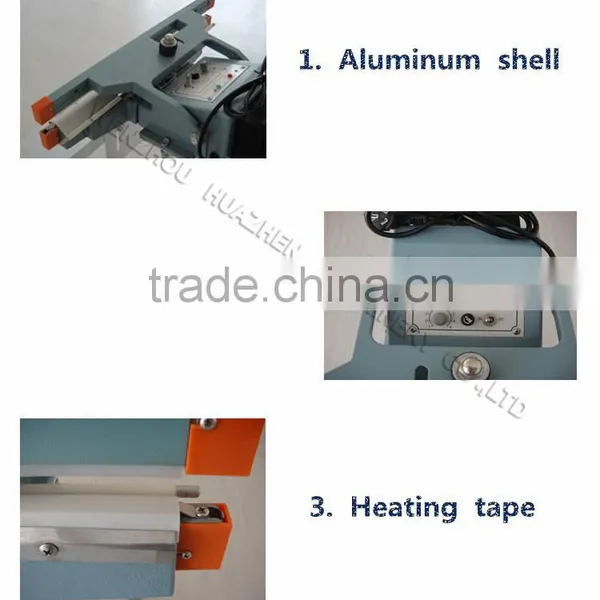 Wenzhou Factory Pedal Sealing Machine 650mm Sealing Length Use for Bag Neck Sealing photo-2