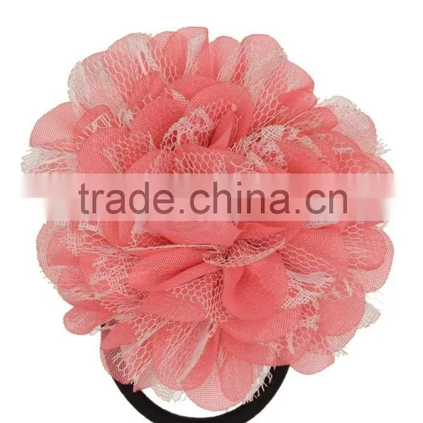 Organza Lace Flower Elastic/Hair Ties photo-6