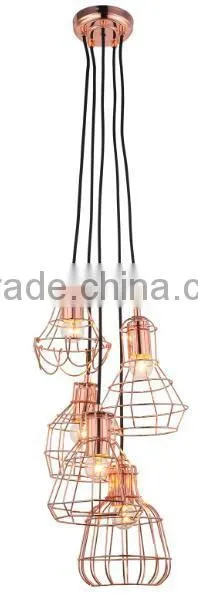 Retro Metal Wire Cage Pendant Lights photo-2