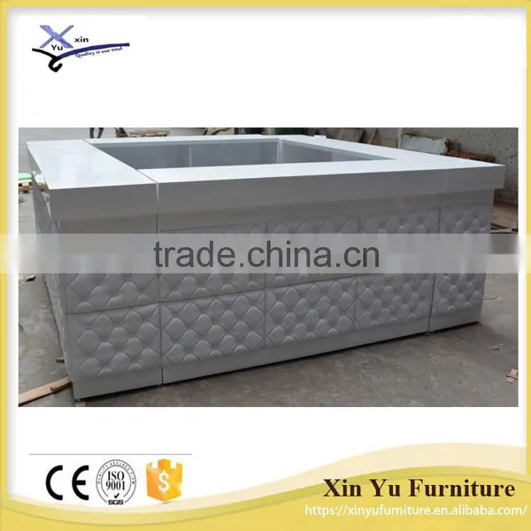 MDF solid surface bar table customized hight XYN4016
