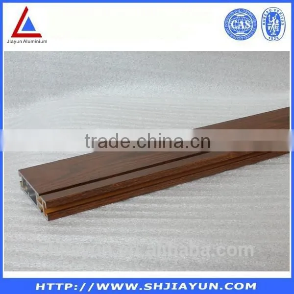 Square Round Tube,rectangle Tube, h Shape I Shape L Shape u Shape Aluminium Profiles With Heat Transfer Paper of Wooden Grain photo-2