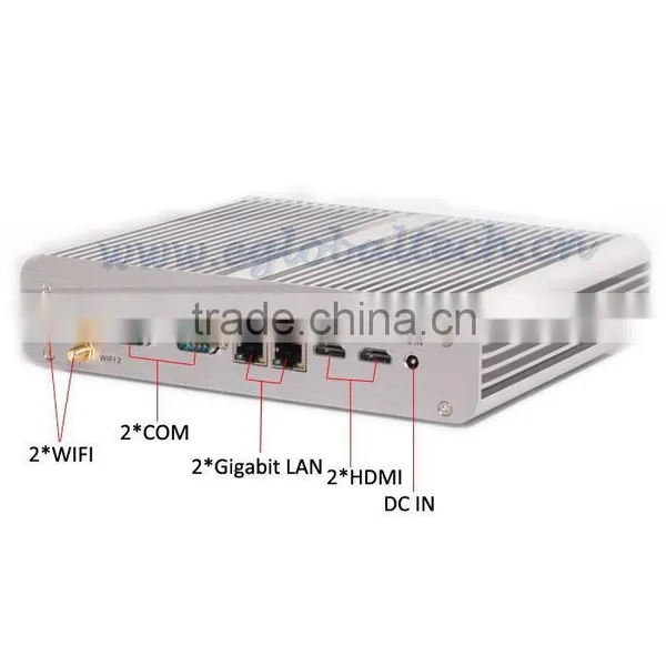 8G RAM 500G HDD Intel Core i3 5010U Fanless Thin Client Terminal 2HDMI Display 4K Media Player Computer PC Station photo-2