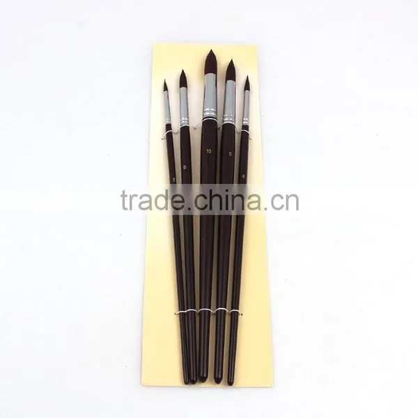In Stock 5pcs Free Sample Wholesale Factory Price Artist Brush For Watercolor Painting photo-3
