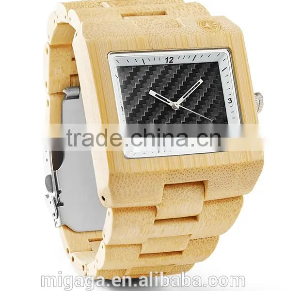 Natural Sandal Wood Made Watch Carbon photo-2