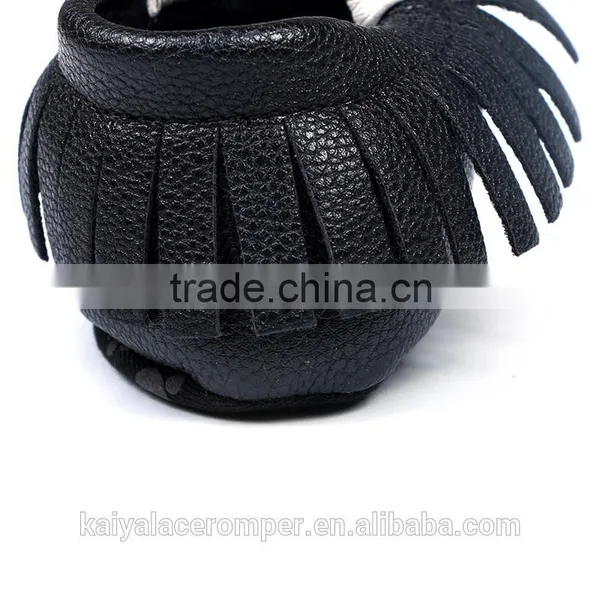 White&black Beard Kids Shoes ,toddler Infant Soft Shoes Moccasins Wholesale photo-3