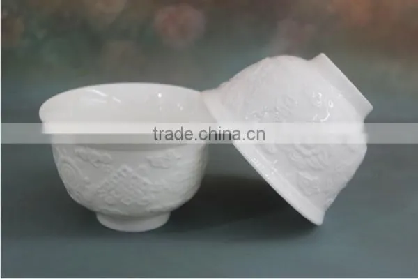 The Characteristics Of Porcelain Anaglyph Ceramic Bowl HY02 photo-3