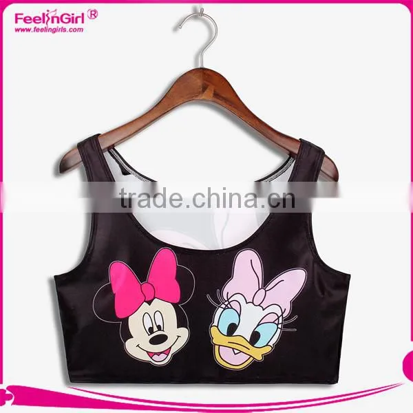 Wholesale Compression Pictures Of Girls Cotton Tank Tops photo-4